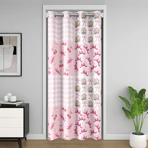 Vista 27 de jejeloiu Cow Skull Door Curtain for Doorway Privacy 34x80 Inch 1 Panel Kids Longhorn Skull Closet Cover for Boys Girls Teens Western Desert Room