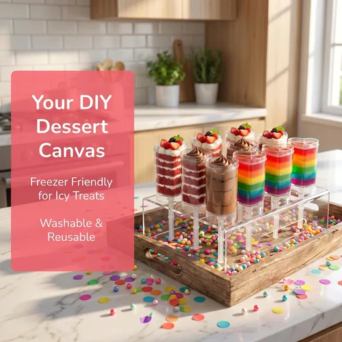Vista 6 de Jucoan Paquete de 50 recipientes de plástico con forma de corazón para tartas, cupcakes de helado de gelatina con tapas para el día de San Valentín