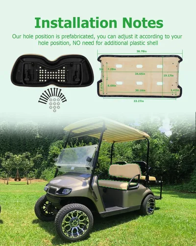 Vista 7 de Cojines de repuesto para asiento delantero para Club Car Precedent, asiento de carrito de golf para club car precedent asiento delantero inferior