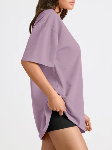 Vista 3 de Trendy Queen - Camisetas de entrenamiento de moda para mujer, camisetas atléticas de manga corta para verano y primavera, disponibles en tallas