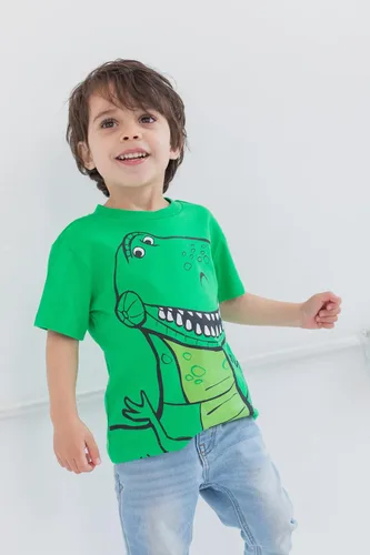 Vista 3 de Disney Pixar Toy Story Rex Buzz Lightyear Woody - Paquete de 3 camisetas para niños pequeños a grandes