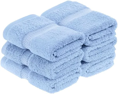 Vista 176 de Juego de 6 toallas de algodón egipcio Superior, incluye 2 toallas de baño, 2 toallas de mano, 2 toallas de cara/toallitas, ultra suaves de lujo