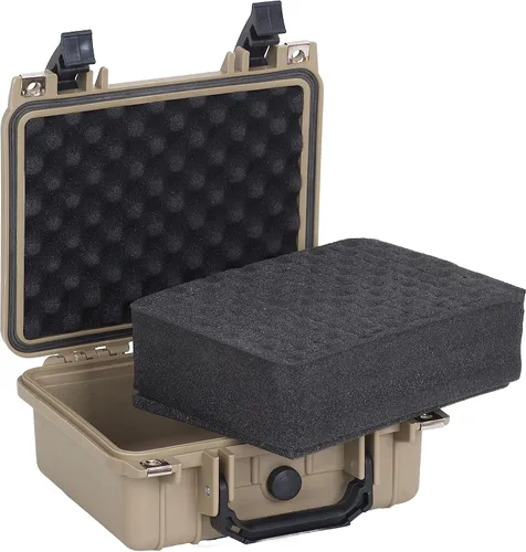 Vista 2 de MEIJIA Estuche Protector Impermeable IP67 Portátil para Todo Clima, Estuche Rígido para Cámara, Estuche Seco con Espuma Personalizable, Apto