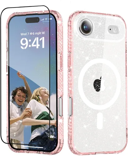 Vista 52 de MIODIK Compatible con Funda para iPhone Air, [Compatible con Magsafe] con Protector de Pantalla y Protección de Cámara Mejorada, Funda Protectora