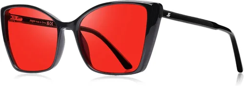 Vista 27 de Gafas de Bloqueo de Luz Azul para Mujeres, de Gran Tamaño con Estilo Ojo de Gato para Computadora y Videojuegos Antirreflejos y Anti-UV RF6204 Verde