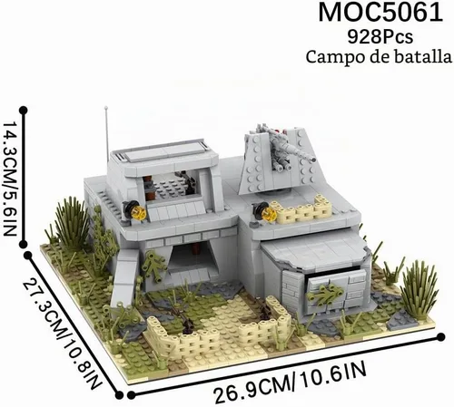 Vista 3 de WW2 - Juego de bloques de construcción de fuertes de batalla militar