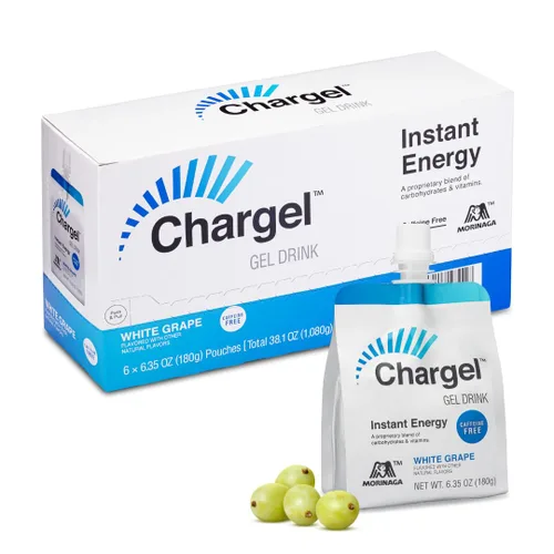 Vista 8 de Chargel Manzana, gel energético instantáneo sin cafeína, para correr, ciclismo, entrenamiento, senderismo esencial para mujeres y hombres, regalos