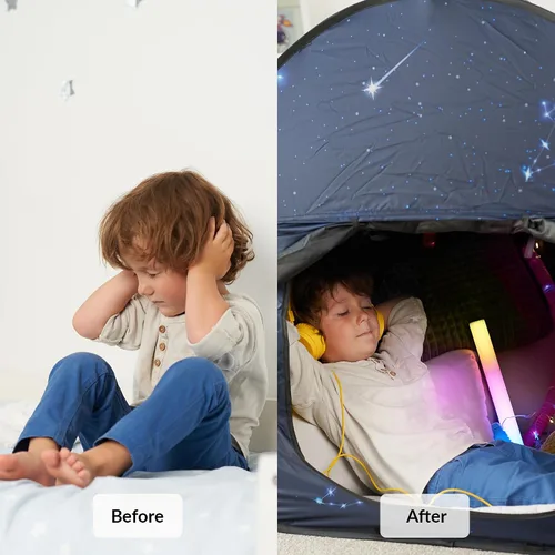 Vista 7 de Tienda de campaña sensorial Esquina tranquila para que los niños jueguen y se relajen Esquina sensorial Ayuda con autismo, SPD, ansiedad