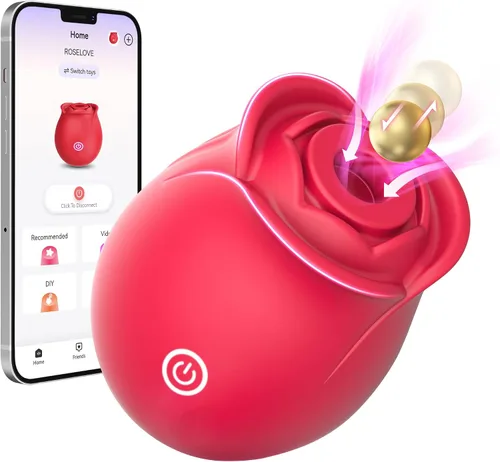 Vista 9 de Juguetes Sexuales Vibrador Dildo Rosa - Juguetes para Adultos Mejorados con 5 Modos de Succión y Vibración para Mujeres Clítoris Pezón, Juguete