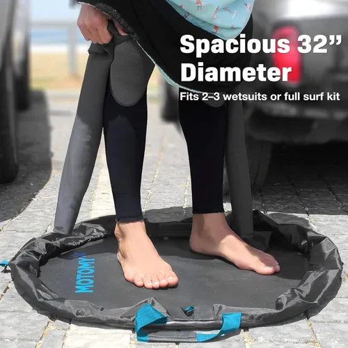 Vista 3 de IslandMat Wetsuit Changing Mat, Waterproof 2-in-1 Surf Bag, Heavy-Duty