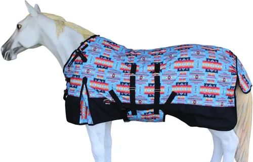Vista 3 de CHALLENGER 60 "1200D Caballo Partido Impermeable Pesado Invierno Manta Serape 5B107