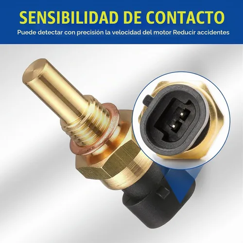 Vista 4 de 1 paquete de sensor de temperatura del motor del coche con enchufe, sensor de temperatura ECT de metal duradero para vehículos, piezas de reemplazo