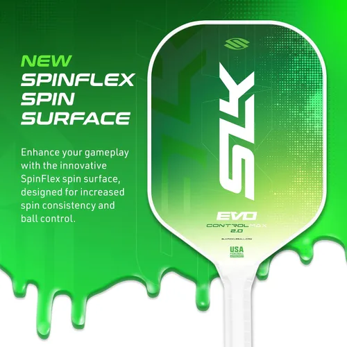 Vista 5 de Selkirk Sport SLK Evo Pickleball Paletas Evo Power, control e híbrido Pala de pickleball de fibra de vidrio o fibra de carbono