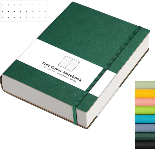 Vista 33 de AHGXG Cuaderno de papel cuadriculado - Cuaderno de papel de cuadrícula tamaño A4 grande 8.5''×11'', 320 páginas de diario grueso, papel cuadriculado
