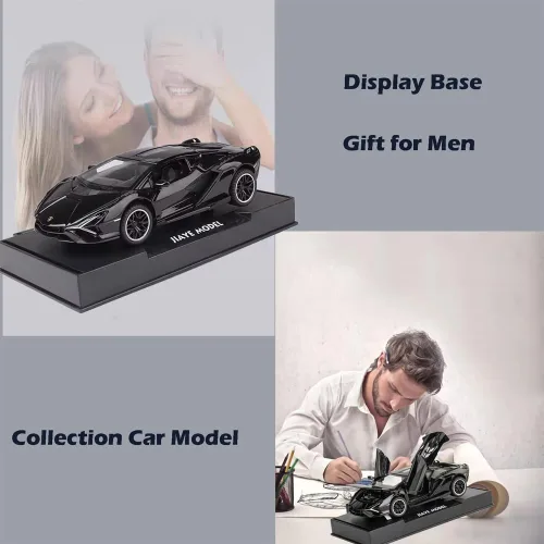 Vista 6 de Coche de Juguete Lambo Sian FKP3 Modelo de Coche Fundido con Luces y Sonido, Coche de Juguete con tracción trasera para niños de 3, 4, 5, 6 + años