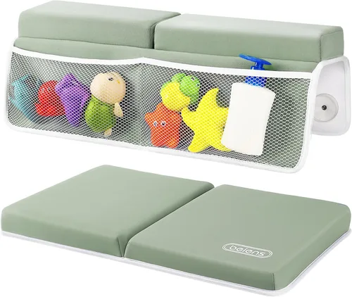 Vista 9 de beiens Juego de rodilleras de baño y coderas - Almohadillas de rodillas de baño gruesas y cómodas de 1.5' para bebé, almohadilla de rodillas suave