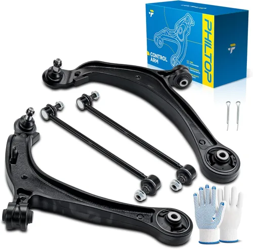Vista 66 de PHILTOP Kit de suspensión delantera de 10 piezas, brazos de control inferiores con juntas de bola, eslabones de extremo de barra estabilizadora