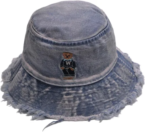Vista 26 de Sombrero de pescador de algodón desgastado, sombrero de sol, sombrero para hombres y mujeres