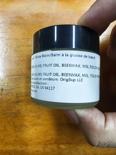 Vista 16 de Bálsamo de sebo de res para el cuidado de la piel - Aceite corporal hidratante completamente natural con miel y cera de abejas - Sebo de vacas