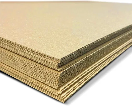 Vista 8 de Flipside Products Hojas de proyecto corrugado de papel kraft de doble cara (flauta), hojas de cartón, insertos de embalaje planos, manualidades