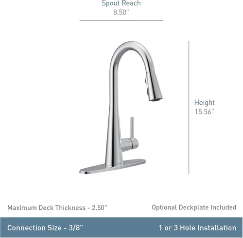 Vista 6 de Moen 7864EWSRS Sleek Reflex Motionsense, 7864BLS