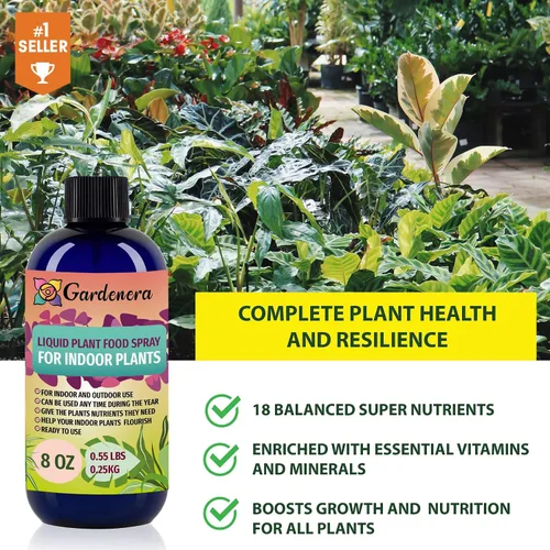 Vista 4 de Gardenera Superalimento para crecimiento de plantas para AGLAONEMA con 18 vitaminas y minerales esenciales, fertilizante orgánico para alimentos