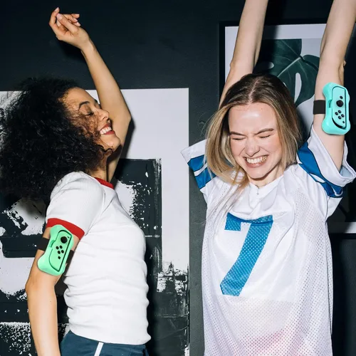 Vista 5 de ECHZOVE Switch Wrist Bands, 2 in 1 Wrist Straps for Switch Dance 2023 2022 2021 2020 Game