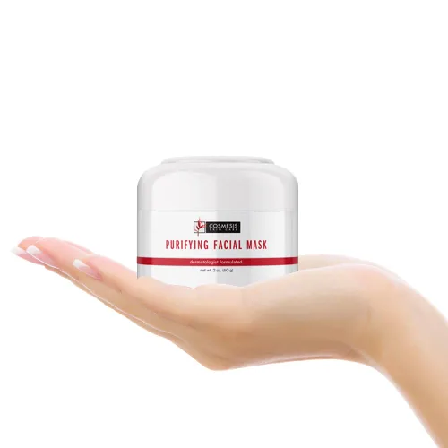 Vista 4 de Mascarilla facial purificadora, desintoxica y calma la piel con zinc, azufre y alcanfor fórmula infundida para tez clara - 2 onzas