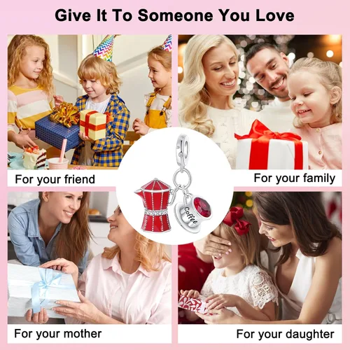 Vista 186 de Abalorios de plata de ley 925 con letras de la A ~ Z, para pulseras, collares, Día de San Valentín, Día de la Madre, joyería regalos para mujeres
