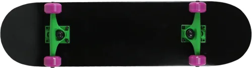 Vista 2 de Krown Patineta completa Rookie Series Negro/Verde/Púrpura 7.75" de ancho