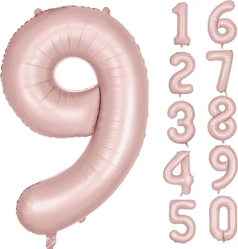 Vista 39 de Globos gigantes de helio de aluminio de 40 pulgadas, color negro, globos digitales grandes del número 0 para decoración de fiesta de cumpleaños