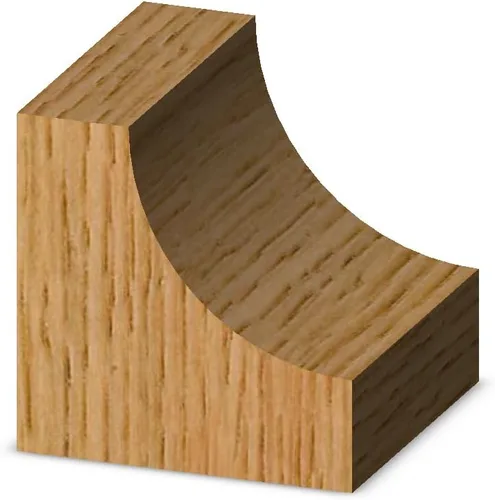 Vista 4 de Whiteside Router Bits Broca de ensenado 1805 con radio de 1/2 pulgada, diámetro grande de 1-1/2 pulgadas y longitud de corte de 5/8 pulgadas