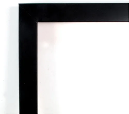 Vista 6 de Kate and Laurel Lienzo decorativo enmarcado para pared, diseño de flamenco n.º 2 de Alicia Bock, 25 x 25, marco negro Svelte Noir, contemporáneo