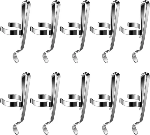 Vista 8 de Paquete de 10 linternas B101 – Clip duradero de acero inoxidable para bolígrafo y clip para tapa, cómodo de llevar B101X10