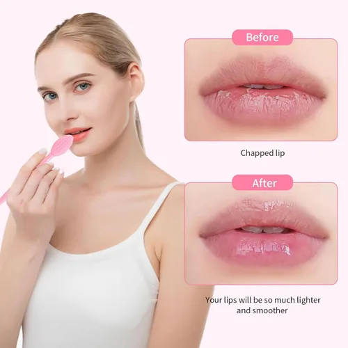 Vista 7 de MSQ 3 cepillos de labios, cepillo de silicona de doble extremo, cepillo exfoliante de labios para hombres y mujeres, cepillo suave de doble cara