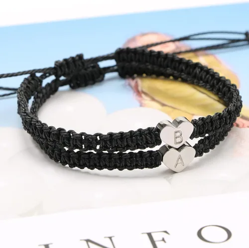 Vista 4 de JoycuFF Pulseras a juego para mujeres y hombres, regalos de cumpleaños para novia, novio, esposa, pulseras a juego para parejas, mejor amigo