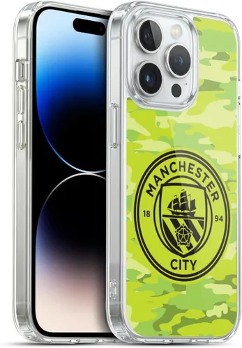 Vista 19 de Head Case Designs Funda de gel con licencia oficial del Manchester City Man City FC Blue Moon Badge Camou [protección de grado militar] compatible