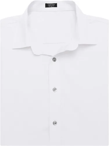 Vista 6 de COOFANDY Camisas de vestir para hombre, sin arrugas, manga corta, casual, con botones