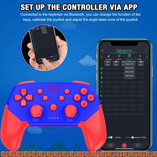 Vista 3 de Larstylee Control Switch Pro, controlador inalámbrico para Nintendo SwitchSwitch LiteSwitch OLED, controles remotos de interruptor con mando a