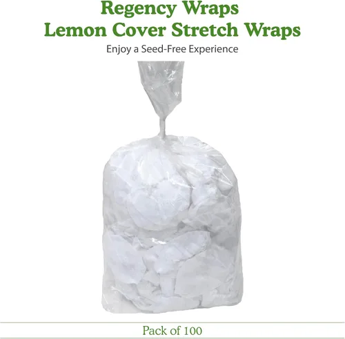 Vista 7 de Regency Wraps Envolturas elásticas, bolsa de cuña de limón, fundas de tela de algodón tejido real, color blanco, paquete de 100, para apretar