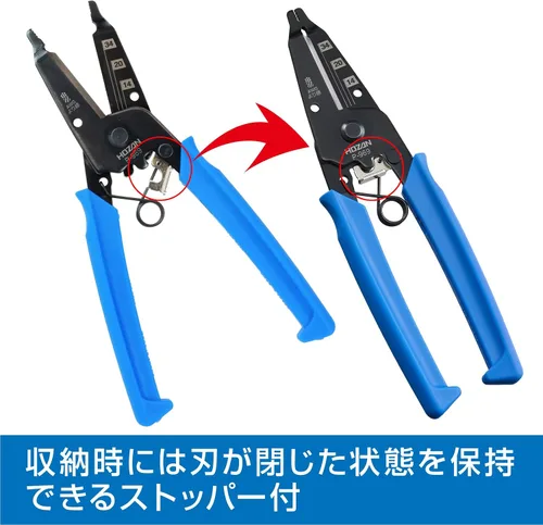 Vista 9 de Hozan P-969 - Cortador de alambre de precisión, corta cables planos rectos y corta cables eléctricos sin aplastar la forma del cable