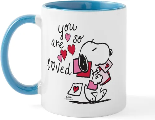 Vista 7 de CafePress Springtime Snoopy - Taza de café de cerámica, taza de té, 11 onzas