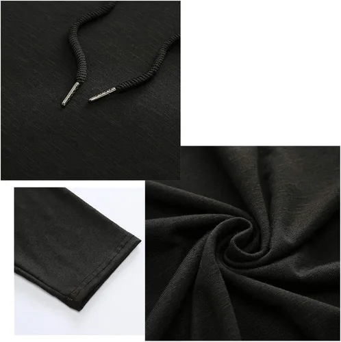 Vista 4 de Cot-Oath Sudadera de entrenamiento para hombre, sudadera con capucha ligera y elegante para gimnasio y correr