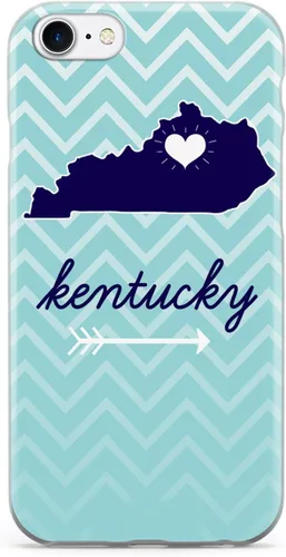 Vista 18 de Inspired Cases - Compatible con iPhone Xs Max - Funda protectora con textura 3D para Apple iPhone Xs Max - Kentucky Chevron Pattern State