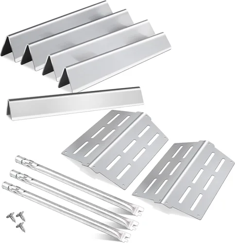Vista 11 de 7620 7621 Barra aromatizadora de 17.5 pulgadas para piezas de parrilla Weber Genesis serie 300, Weber Genesis E/EP-310, 320, 330, Genesis S/E-310