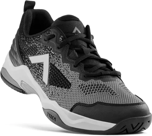 Vista 2 de Tyrol Zapatos de pickleball Smash para hombre, NegroPerla Humo