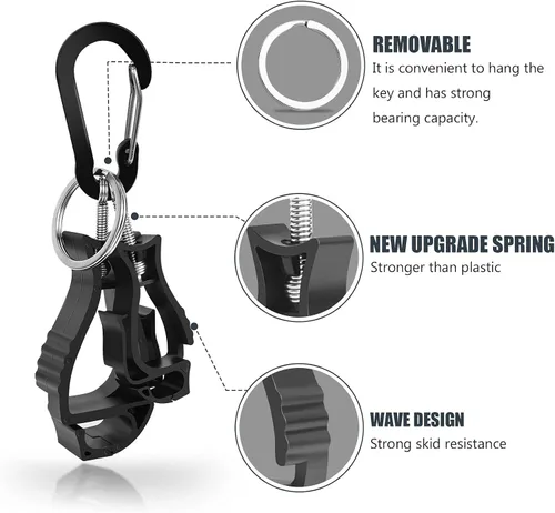 Vista 3 de NANHONG 6 Piezas de Clips para Guantes de Trabajo, Soporte para Guantes, Clip para Construcción, Trabajador para Gafas, Cascos y Guantes