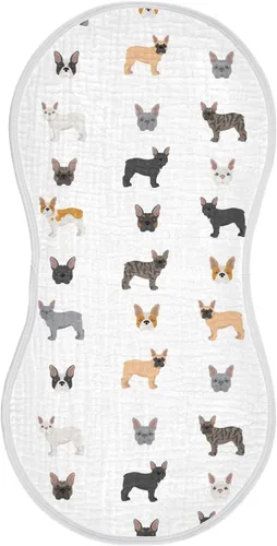 Vista 27 de vvfelixl Paños para eructos, Bichon Frise para bebé, niño, niña, bebé, trapos para eructos, 1 paquete Multi 15