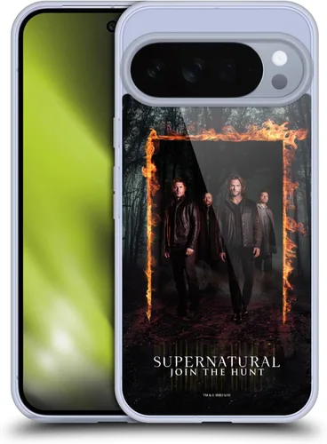 Vista 9 de Head Case Designs Supernatural Sam, Dean & Castiel Key Art - Funda de gel con licencia oficial [protección de grado militar] compatible con Google