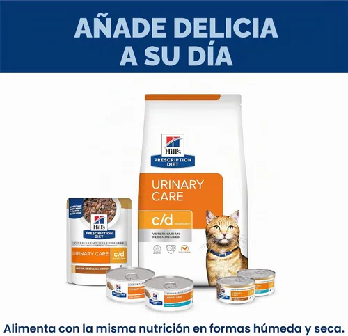 Vista 10 de Hills C/D Alimento para gatos, para la vejiga, múltiples cuidados, 4 lb